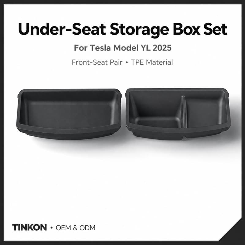 Under-seat storage box set for Tesla Model YL