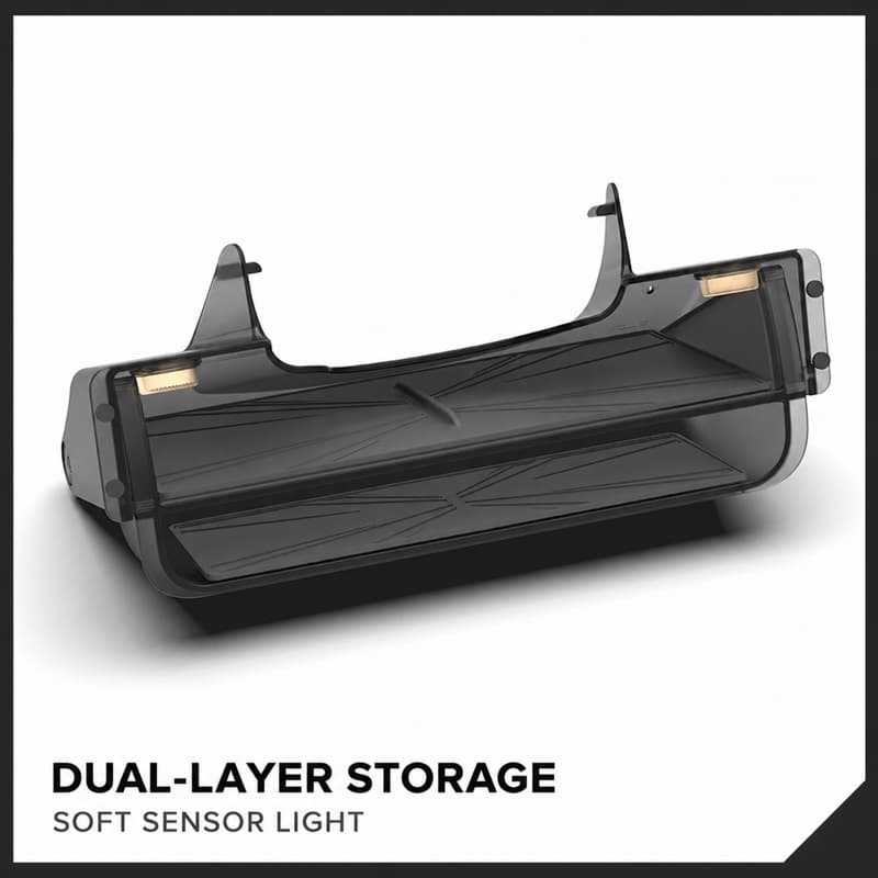 Dual-layer under-screen storage tray